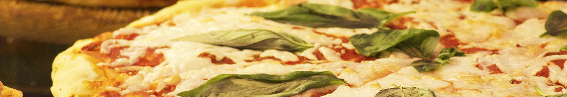 Eating Italian Pizza at Esposito's Pizza & Pasta restaurant in Manasquan, NJ.